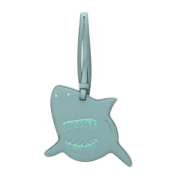 Coach Accessories - Coach 21518 Marine Blue Leather Sharky Bag Charm